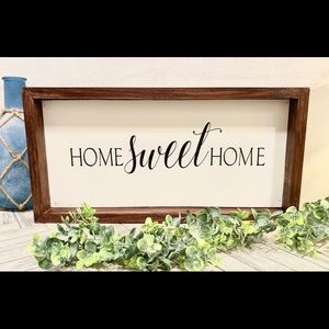 Home Sweet Home farmhouse wood sign